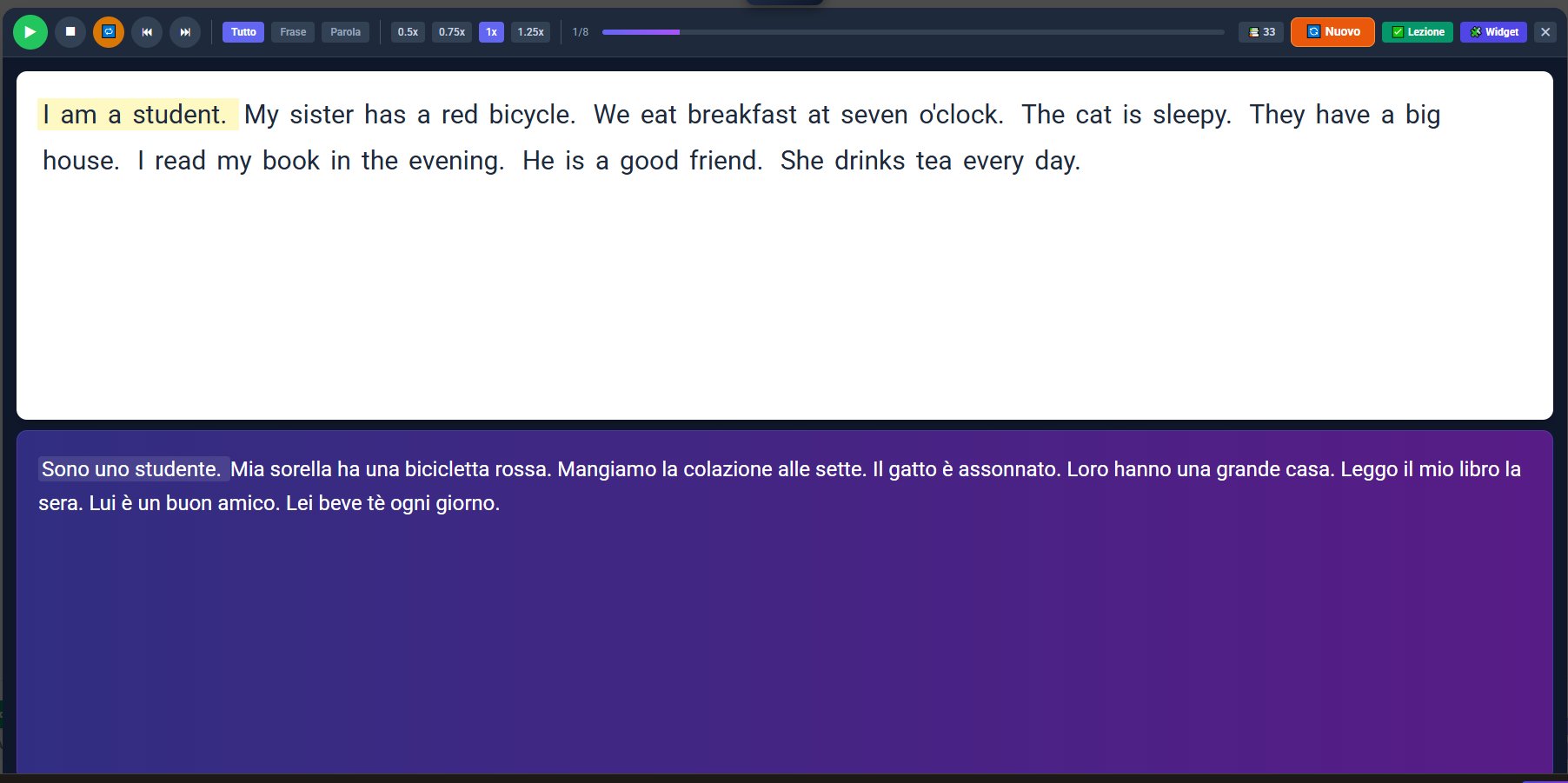 Learning Languages — testo inglese con traduzione italiana e karaoke